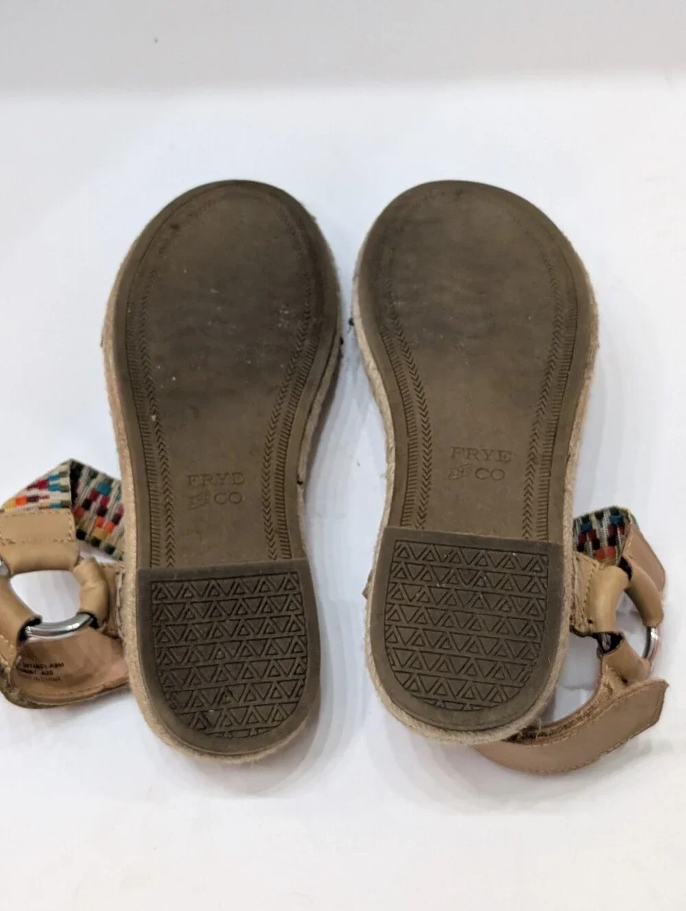Frye & Co. Women's 7 Adjustable Asymmetrical Sandals - Kole - Rainbow D1
